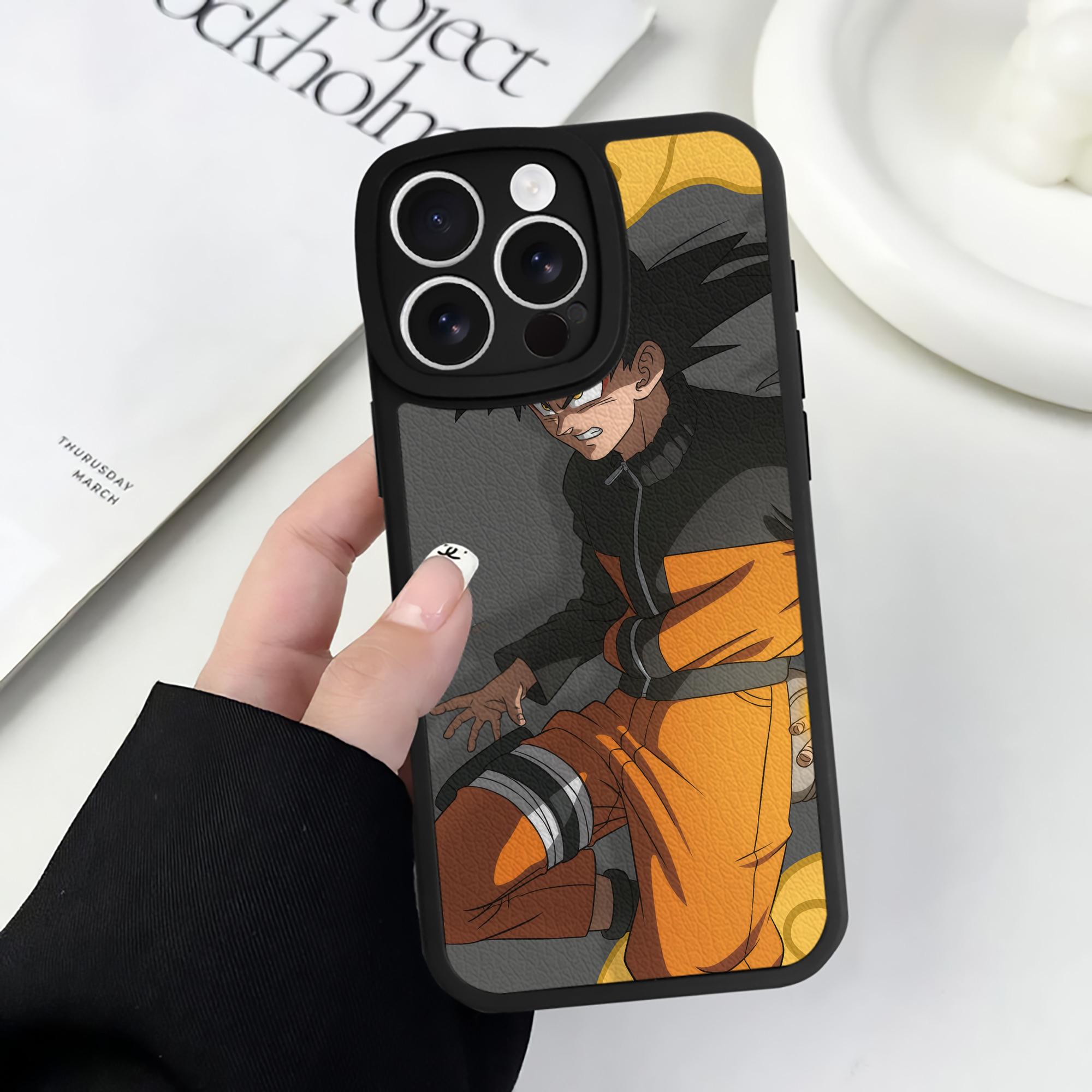 （画像用） ドラゴンボール DRAGON BALL 【iPhone 16シリーズ対応】シリコンスマホケース（レザー調） 材質：シリコン